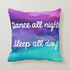 Dance Waterverf Pillow Kussen