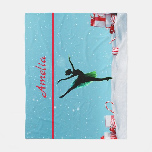 Dance Winter Wonderland Fleece Deken (Voorkant)