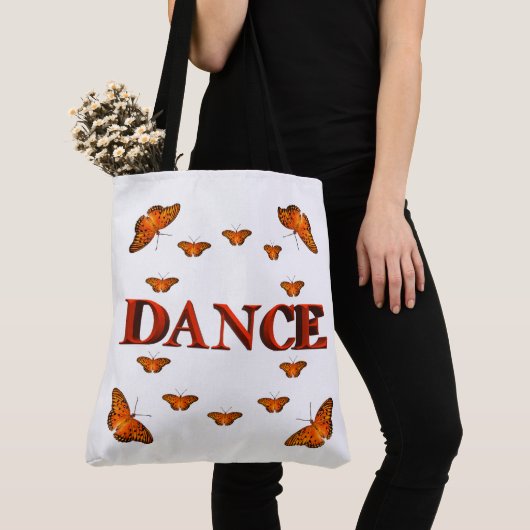 Dance with butterflies design tote bag (Dichtbij)