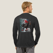 Dance with Horse (Dark mode) | Men Long Sleeve Tri-Blend Shirt (Achterkant)