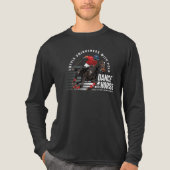 Dance with Horse (Dark mode) | Men Long Sleeve Tri-Blend Shirt (Voorkant volledig)