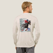 Dance with Horse (Light mode) | Men Long Sleeve Tri-Blend Shirt (Achterkant)