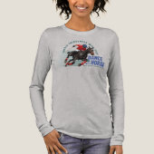 Dance with Horse (Light mode) | Women Long Sleeve Tri-Blend Shirt (Voorkant)