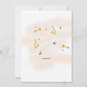 Dance with Me Party Invitation Kaart (Achterkant)