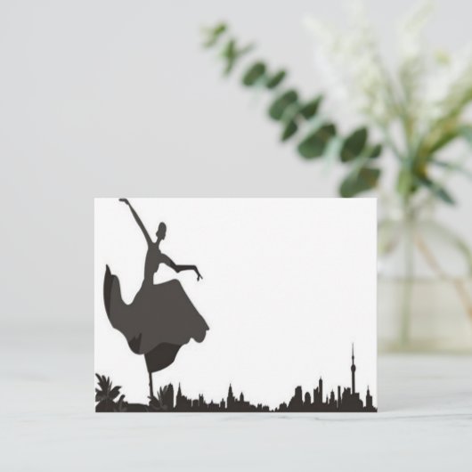Dance with the Skyline Briefkaart (Staand voorkant)