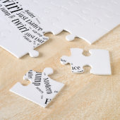 Dance Word Cloud Black & White Legpuzzel (Zijkant)