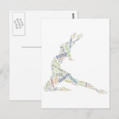 Dance Word Cloud Briefkaart (Voorkant / Achterkant)