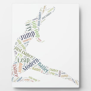 Dance Word Cloud Fotoplaat