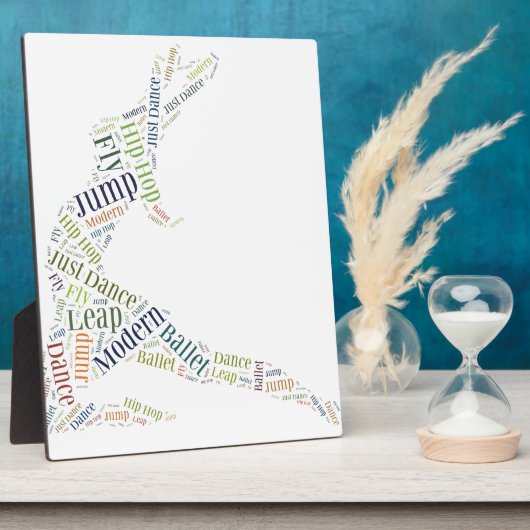 Dance Word Cloud Fotoplaat (Zijkant)