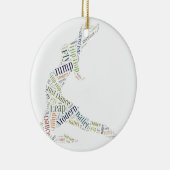Dance Word Cloud Keramisch Ornament (Rechts)
