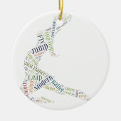 Dance Word Cloud Keramisch Ornament (Voorkant)