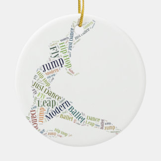 Dance Word Cloud Keramisch Ornament