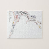 Dance Word Cloud Legpuzzel (Horizontaal)