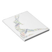 Dance Word Cloud Notitieblok (Schuin)