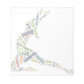 Dance Word Cloud Notitieblok (Voorkant)