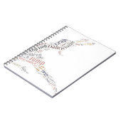 Dance Word Cloud Notitieboek (Linkerzijde)