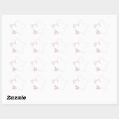 Dance Word Cloud Pink Ster Sticker (Vel)