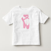 "Dance Your Face Off" Ballet Schoenen Peuter Shirt (Voorkant)