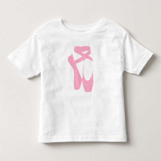 "Dance Your Face Off" Ballet Schoenen Peuter Shirt (Voorkant)