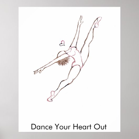 Dance your Heart out Poster (Voorkant)