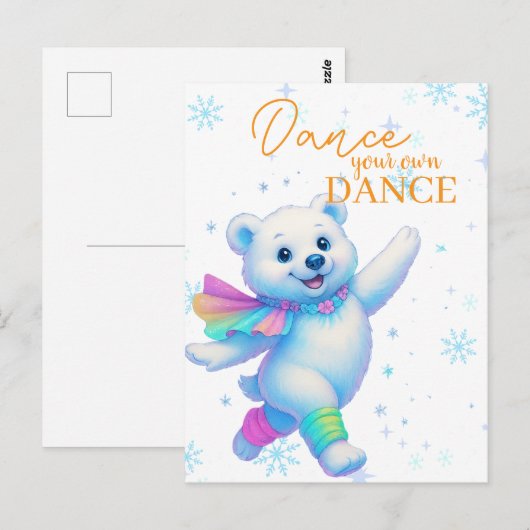 Dance Your Own Dance Canvas Art  Briefkaart (Voorkant / Achterkant)