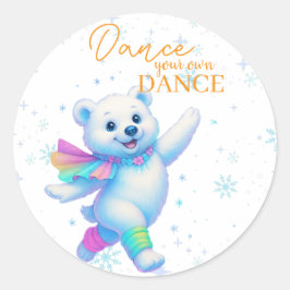 Dance Your Own Dance Canvas Art Ronde Sticker