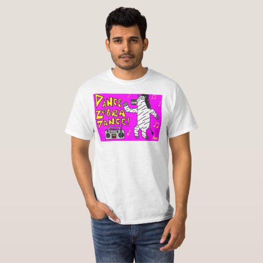 Dance Zebra Dance. T-shirt (Voorkant volledig)