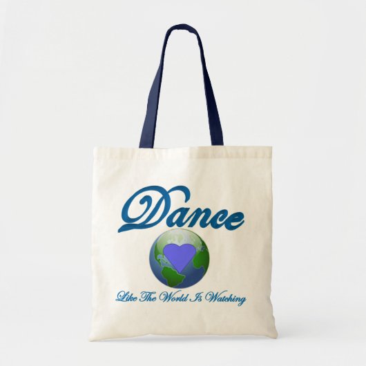 Dance zoals de wereld kijkt tote bag (Voorkant)