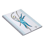 Dance Zoals de wereld spiral notebook bekijkt Notitieboek (Rechterzijde)