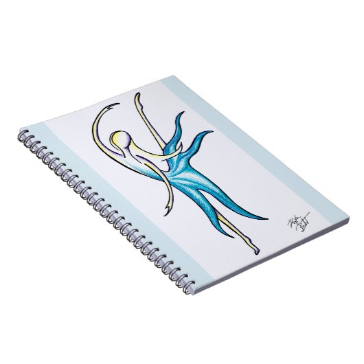 Dance Zoals de wereld spiral notebook bekijkt Notitieboek (Rechterzijde)