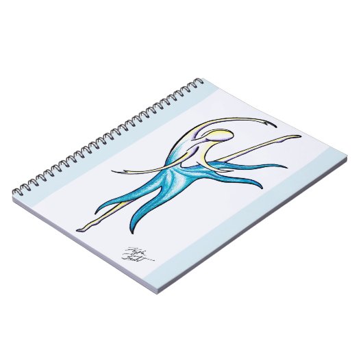 Dance Zoals de wereld spiral notebook bekijkt Notitieboek (Linkerzijde)