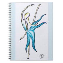 Dance Zoals de wereld spiral notebook bekijkt