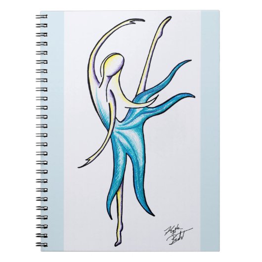 Dance Zoals de wereld spiral notebook bekijkt Notitieboek (Voorkant)