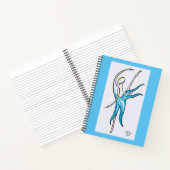 Dance Zoals de wereld spiral notebook bekijkt Notitieboek (Binnen)