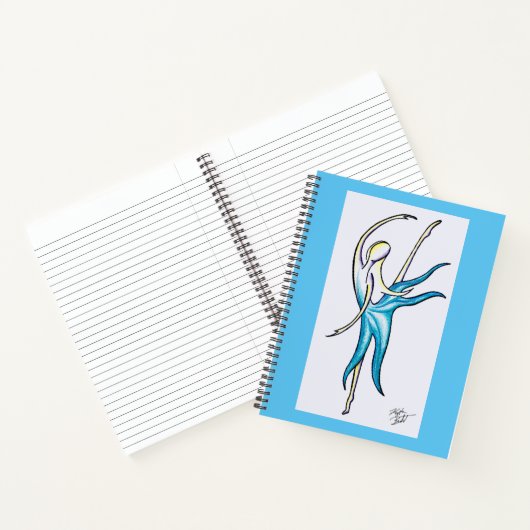 Dance Zoals de wereld spiral notebook bekijkt Notitieboek (Binnen)