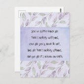 Dance zoals niemand kijkt briefkaart (Voorkant / Achterkant)