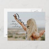 Dance zoals niemand kijkt briefkaart (Voorkant / Achterkant)