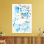 Dance zoals niemand kijkt canvas afdruk (Insitu (Woonkamer))
