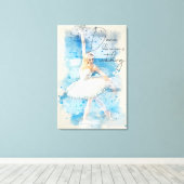 Dance zoals niemand kijkt canvas afdruk (Insitu (Houten vloer))