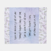 Dance zoals niemand kijkt fleece deken (Voorkant (Horizontaal))