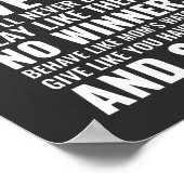 Dance zoals niemand kijkt | Inspirerend prijsopgav Poster (Hoek)