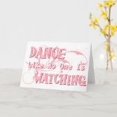 Dance zoals niemand kijkt kaart (Gele Bloem)