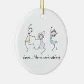 Dance, zoals niemand kijkt keramisch ornament (Rechts)