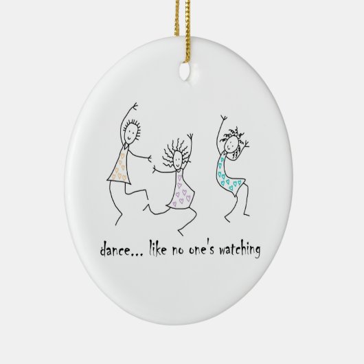 Dance, zoals niemand kijkt keramisch ornament (Rechts)