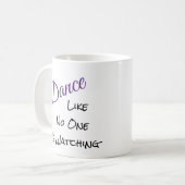 Dance zoals niemand kijkt koffiemok (Voorkant links)