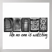 Dance zoals niemand kijkt, met een Afbeelding Poster (Voorkant)