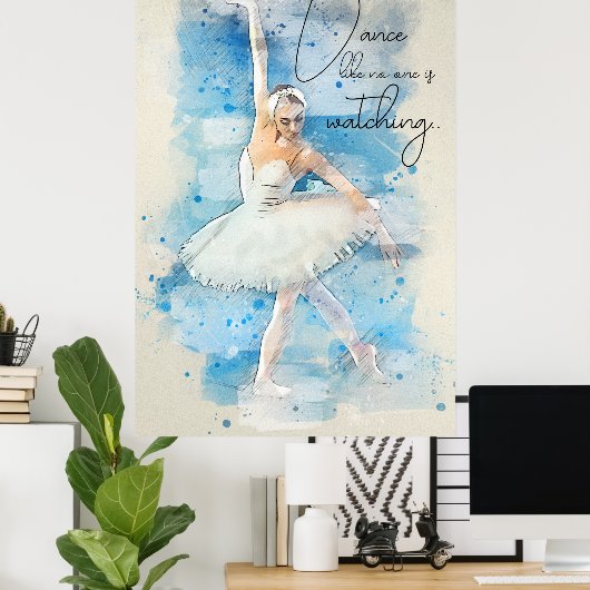 Dance zoals niemand kijkt poster (Thuiskantoor)