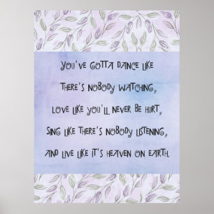 Dance zoals niemand kijkt poster