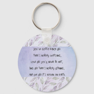 Dance zoals niemand kijkt sleutelhanger