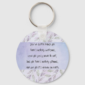 Dance zoals niemand kijkt sleutelhanger